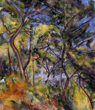  BOSQUE Arte - Paisaje del bosque Paul Cézanne